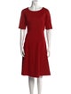 Lafayette 148 Bateau Neckline Midi Length Dress