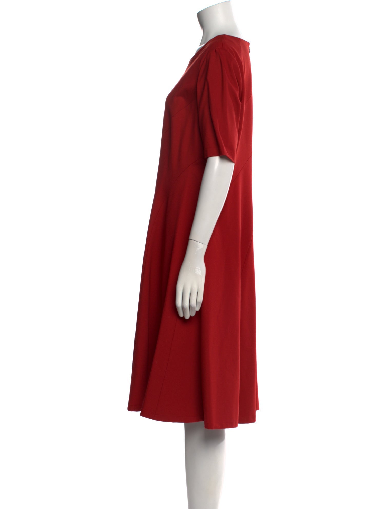 Lafayette 148 Bateau Neckline Midi Length Dress