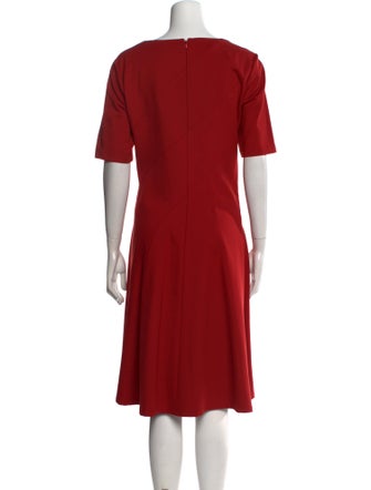Lafayette 148 Bateau Neckline Midi Length Dress