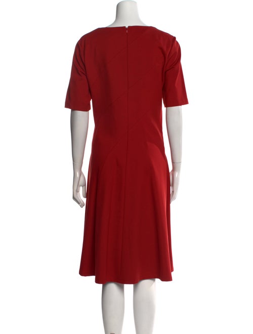 Lafayette 148 Bateau Neckline Midi Length Dress
