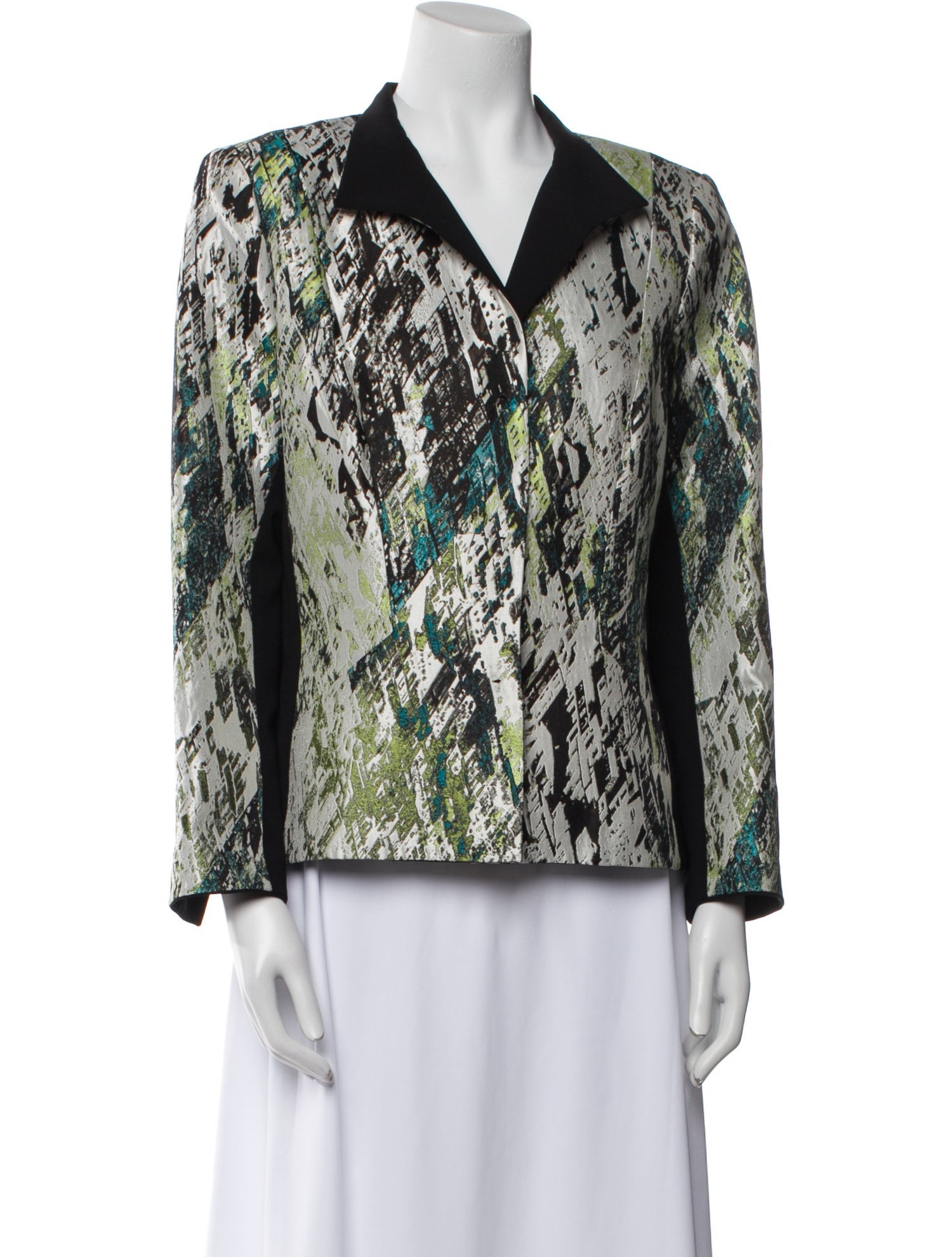 Lafayette 148 Silk Printed Jacket