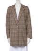 Lafayette 148 Wool Plaid Print Blazer