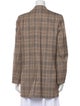 Lafayette 148 Wool Plaid Print Blazer