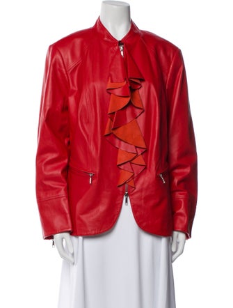 Lafayette 148 Leather Evening Jacket