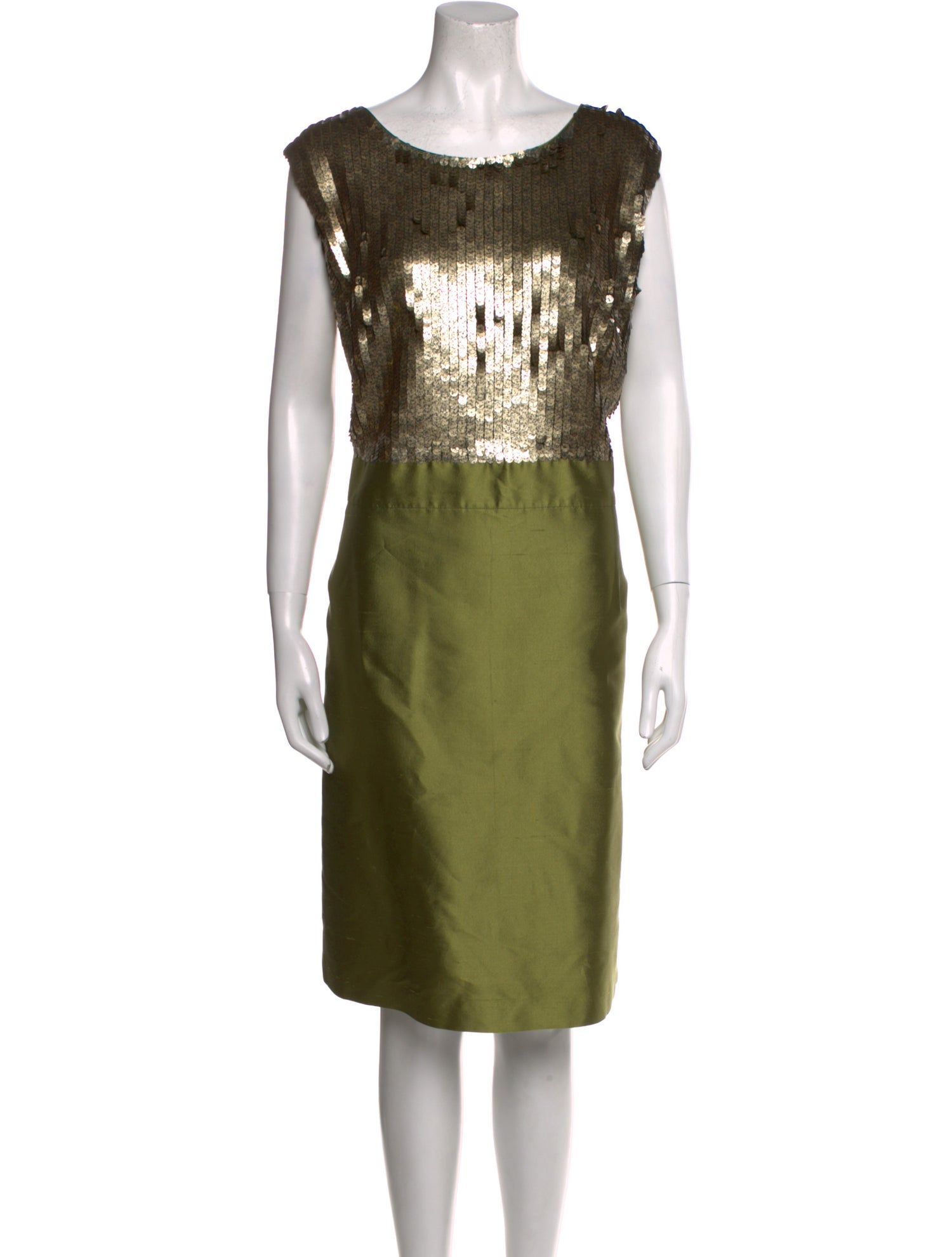 Lafayette 148 Bateau Neckline Midi Length Dress