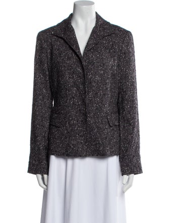 Lafayette 148 Virgin Wool Printed Blazer