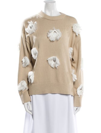 Lafayette 148 Printed Crew Neck Sweater