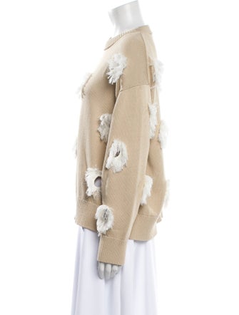 Lafayette 148 Printed Crew Neck Sweater