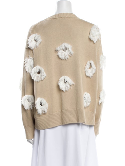 Lafayette 148 Printed Crew Neck Sweater