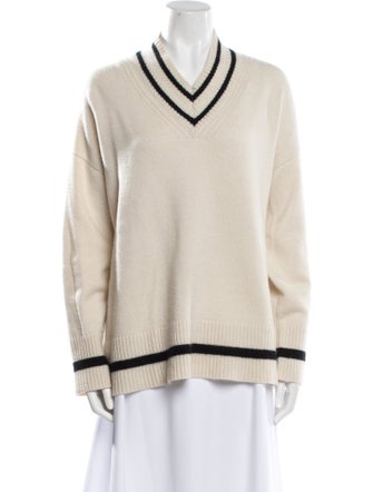 Lafayette 148 Cashmere V-Neck Sweater