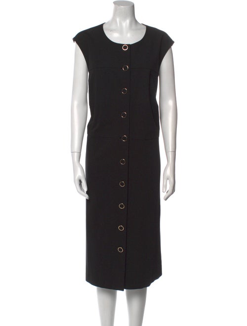 Lafayette 148 Scoop Neck Midi Length Dress