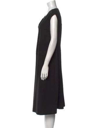 Lafayette 148 Scoop Neck Midi Length Dress