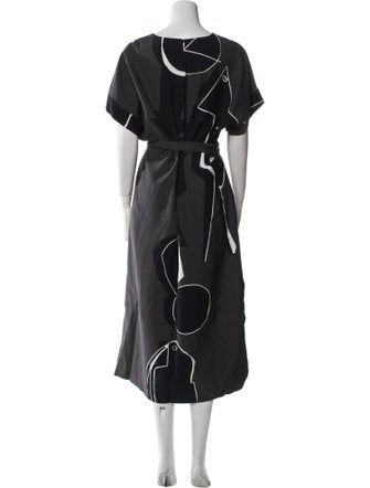 Lafayette 148 V-Neck Long Dress