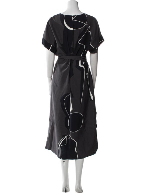 Lafayette 148 V-Neck Long Dress