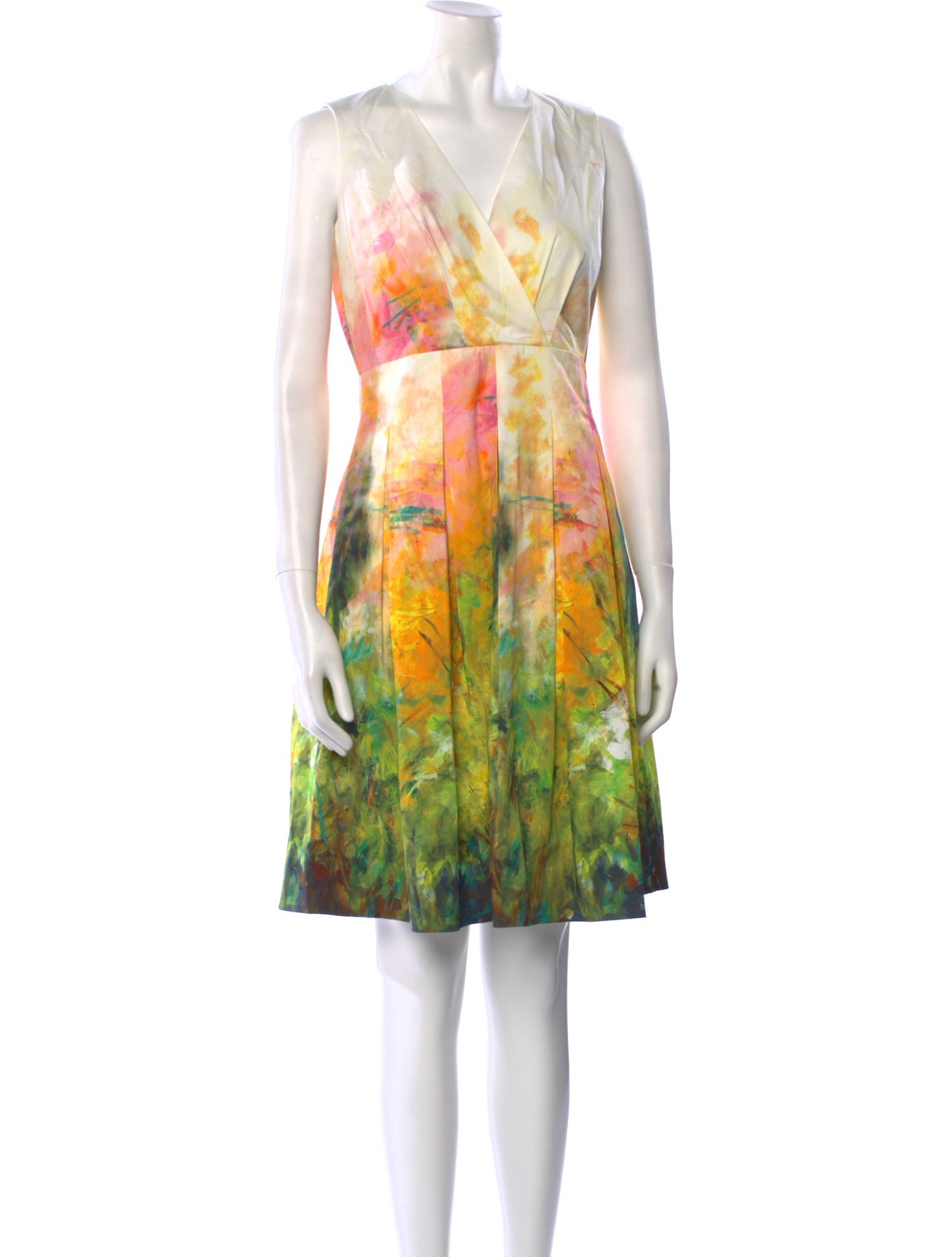 Lafayette 148 Printed Knee-Length Dress w/ Tags