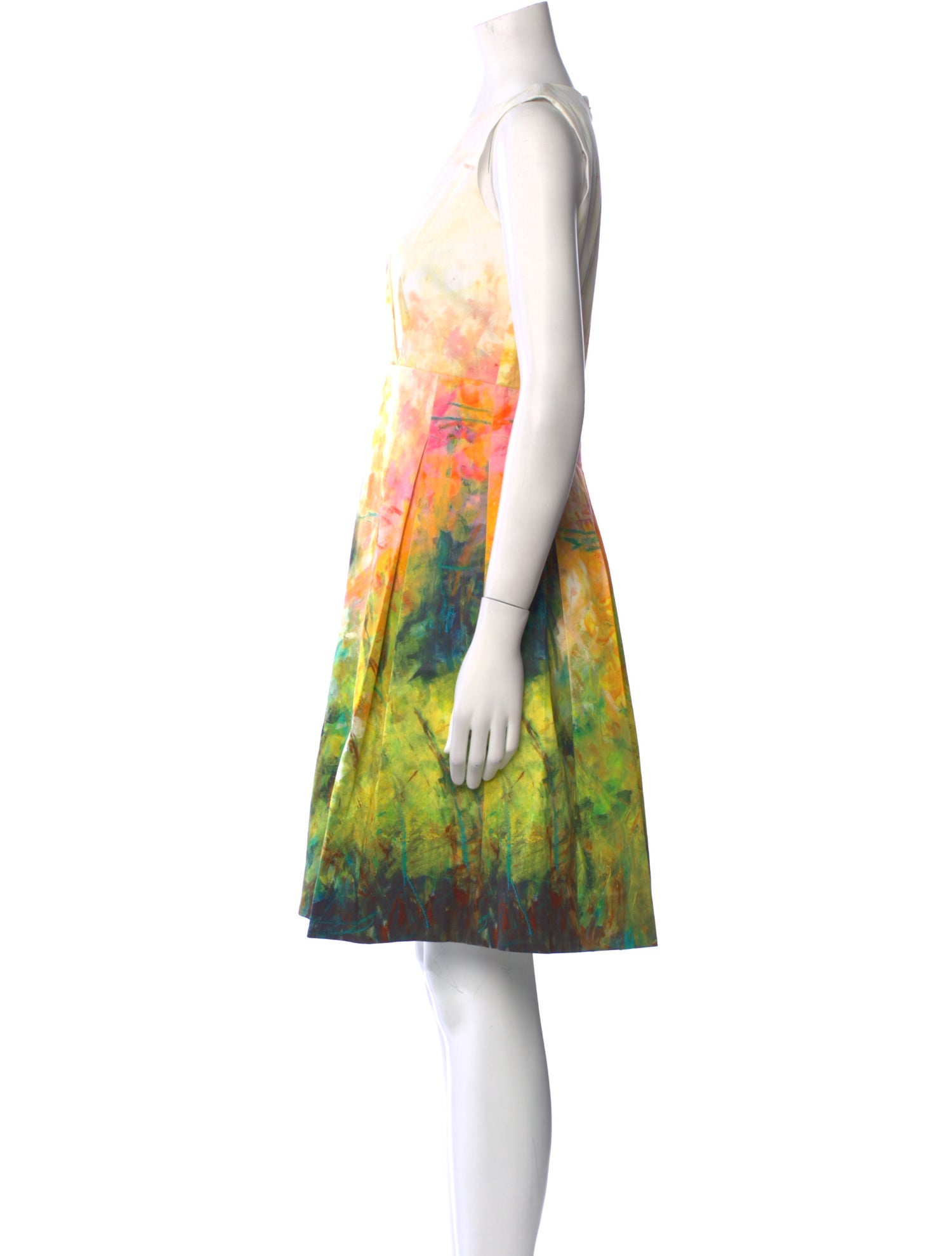 Lafayette 148 Printed Knee-Length Dress w/ Tags