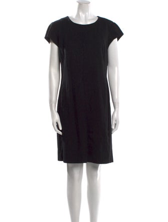 Lafayette 148 Crew Neck Mini Dress