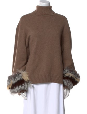 Lafayette 148 Cashmere Colorblock Pattern Sweater