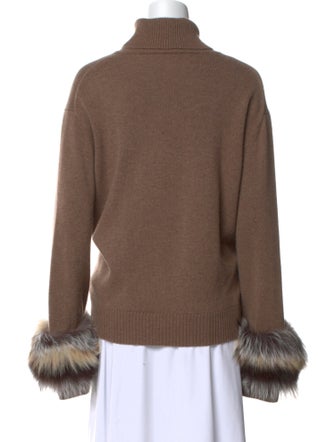 Lafayette 148 Cashmere Colorblock Pattern Sweater