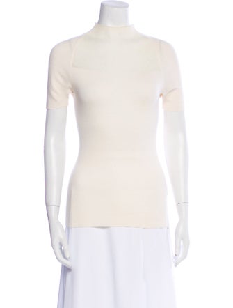 Lafayette 148 Wool Mock Neck Sweater