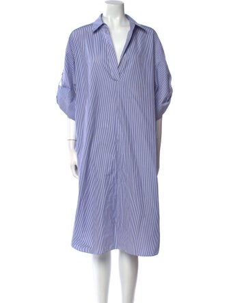 Lafayette 148 Striped Midi Length Dress