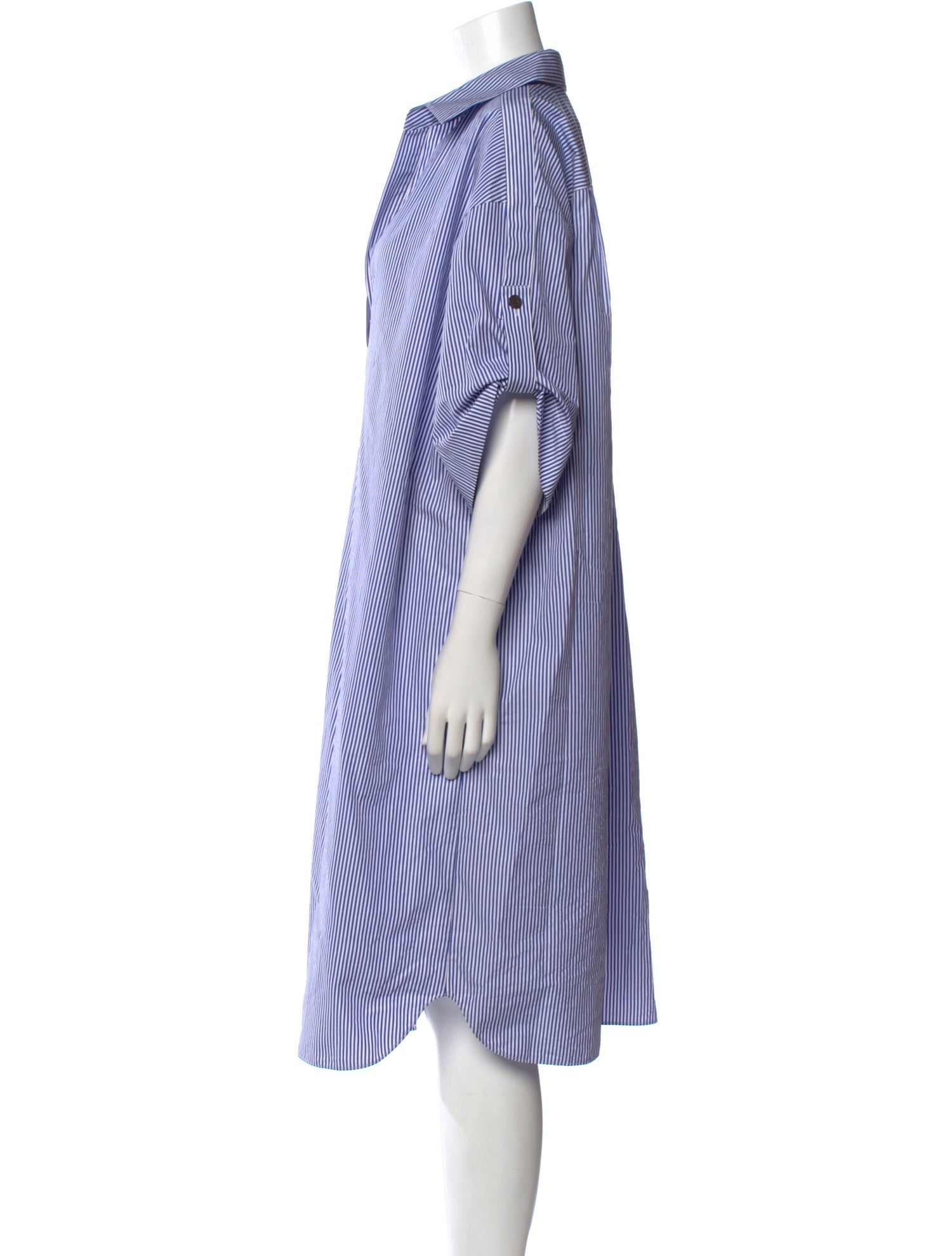 Lafayette 148 Striped Midi Length Dress