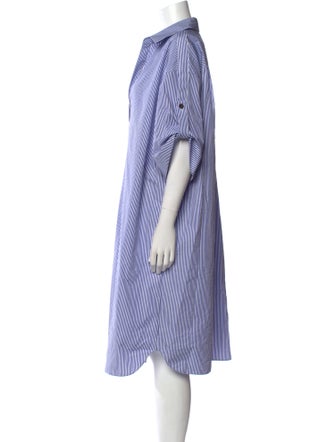 Lafayette 148 Striped Midi Length Dress