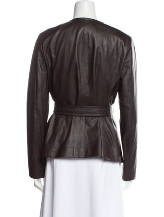 Lafayette 148 Leather Evening Jacket