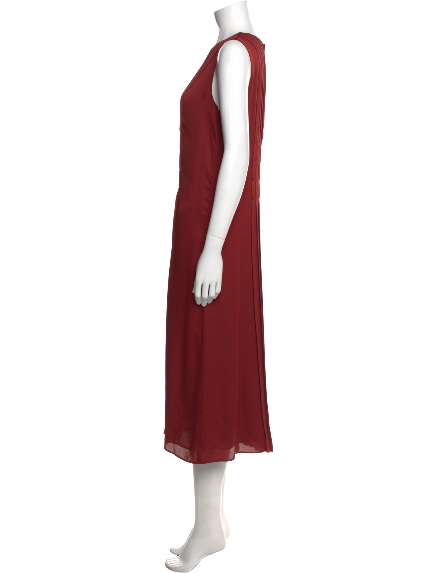 Lafayette 148 Crew Neck Long Dress