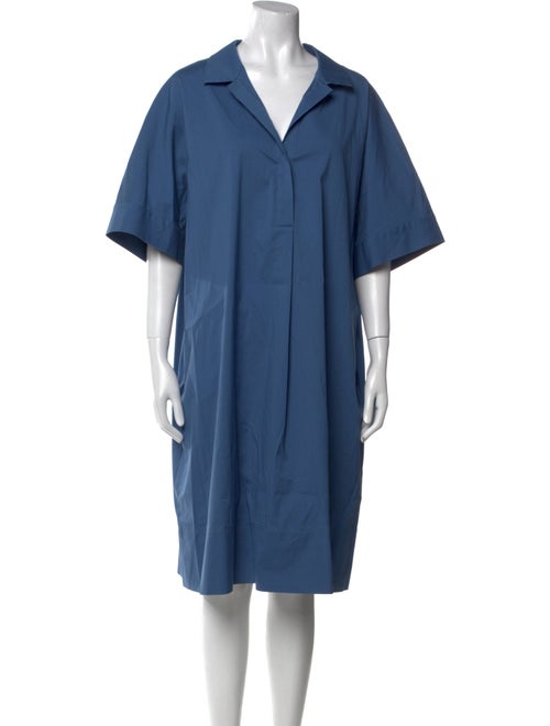 Lafayette 148 V-Neck Midi Length Dress