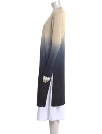 Lafayette 148 Striped Open Front Sweater