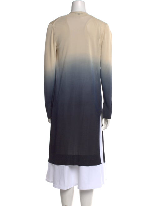 Lafayette 148 Striped Open Front Sweater