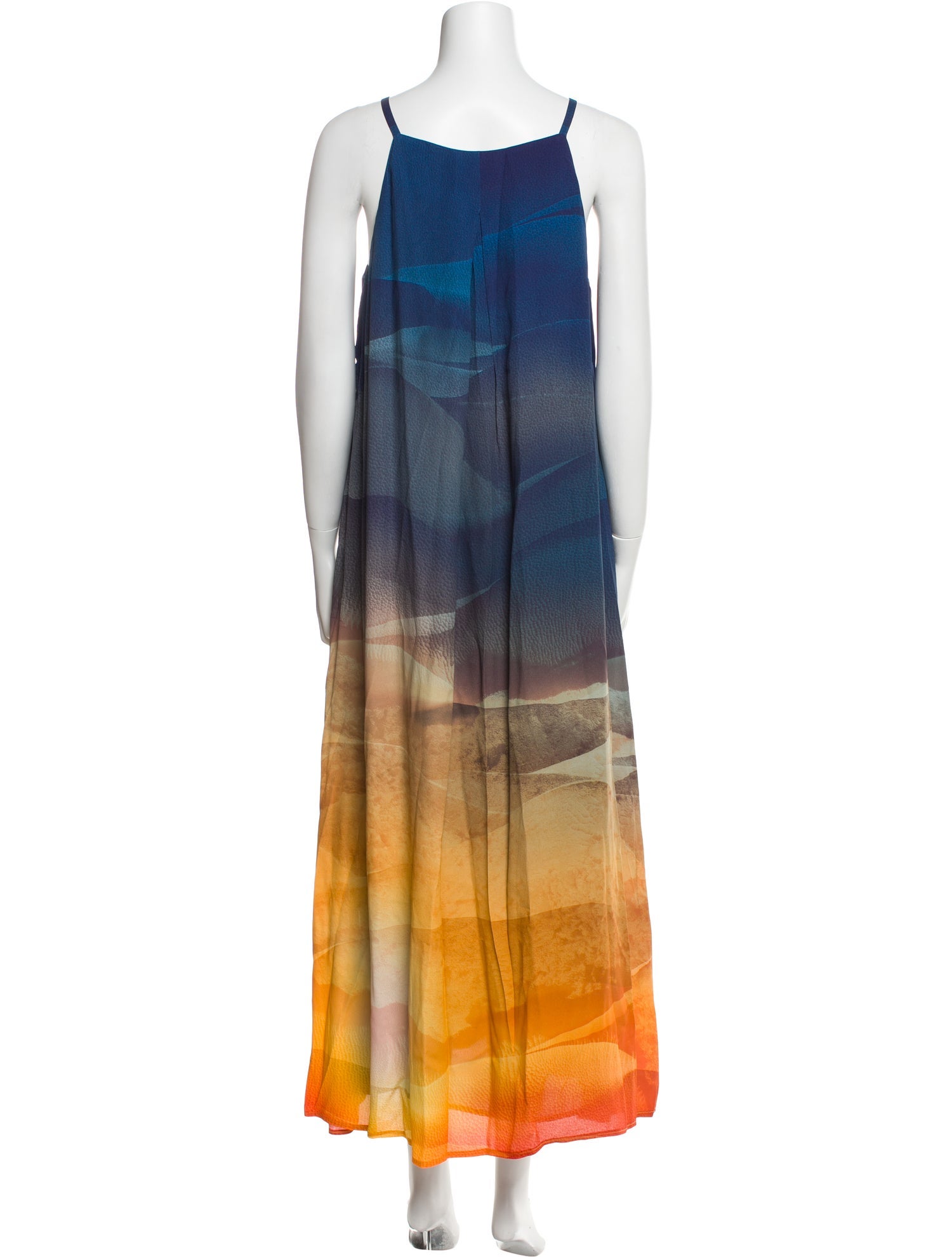 Lafayette 148 Tie-Dye Print Long Dress
