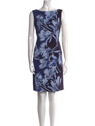 Lafayette 148 Printed Knee-Length Dress