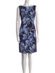 Lafayette 148 Printed Knee-Length Dress