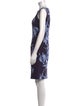 Lafayette 148 Printed Knee-Length Dress
