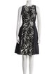 Lafayette 148 Printed Knee-Length Dress