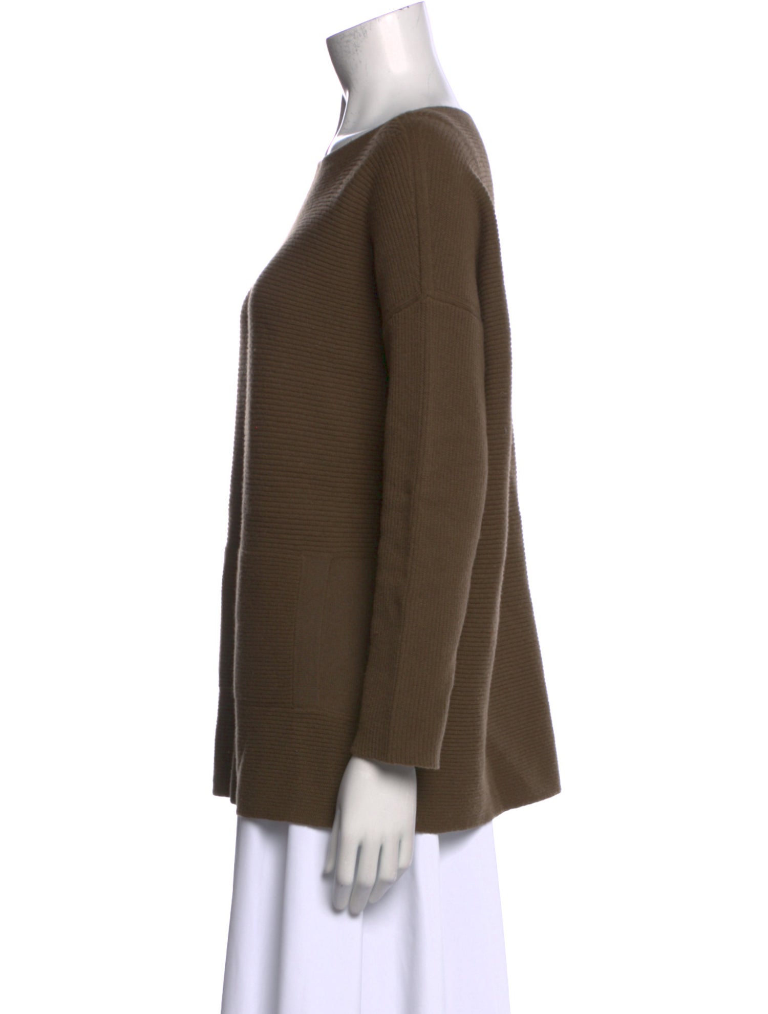 Lafayette 148 Wool Bateau Neckline Sweater