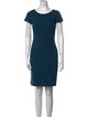 Lafayette 148 Bateau Neckline Mini Dress