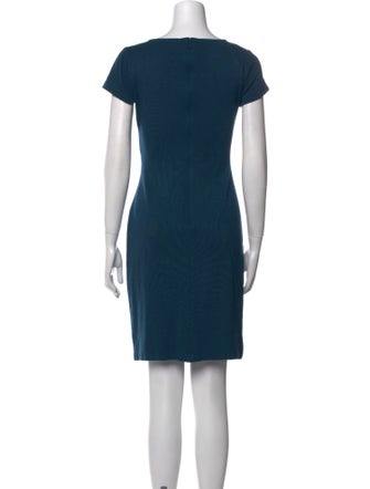 Lafayette 148 Bateau Neckline Mini Dress