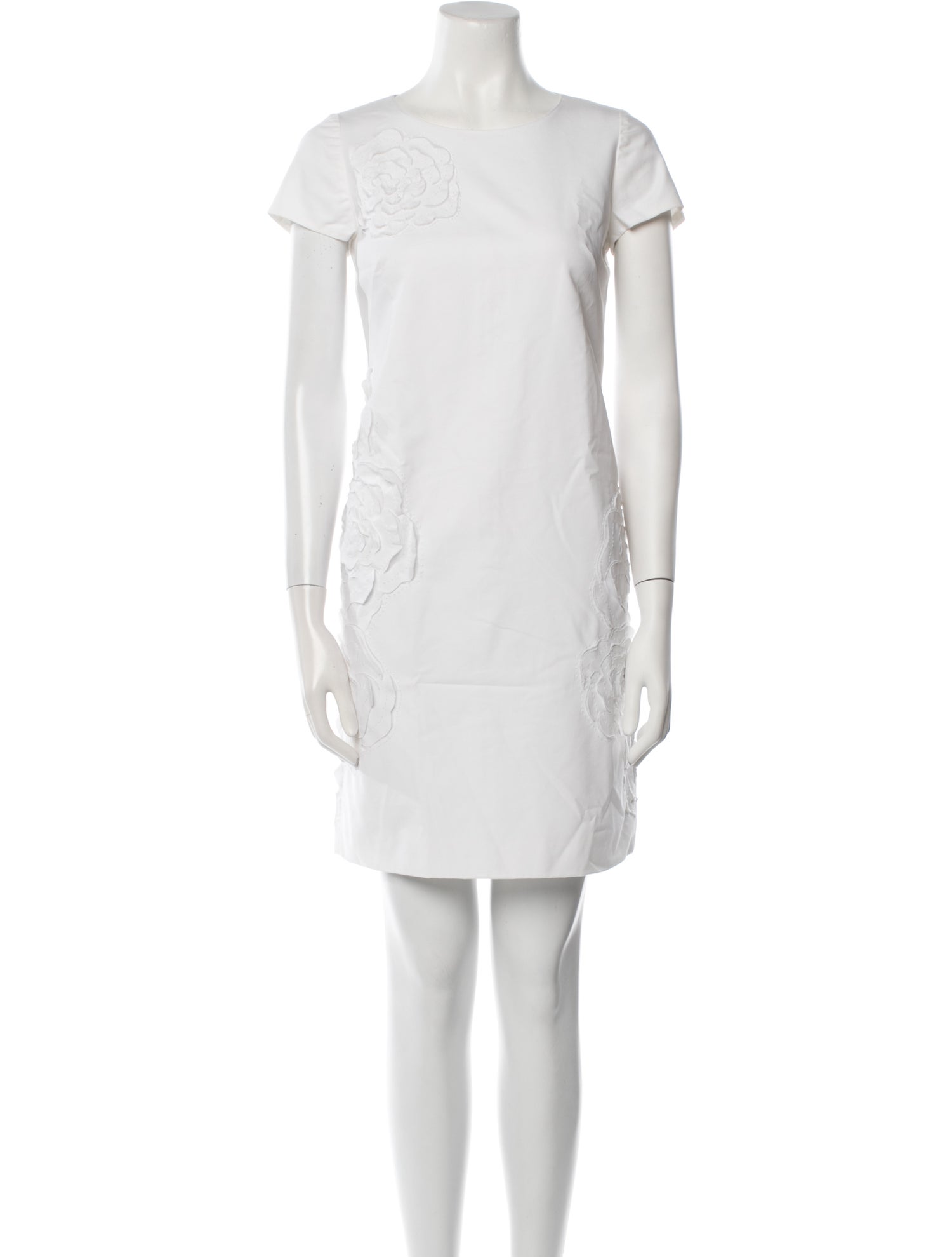 Lafayette 148 Bateau Neckline Mini Dress