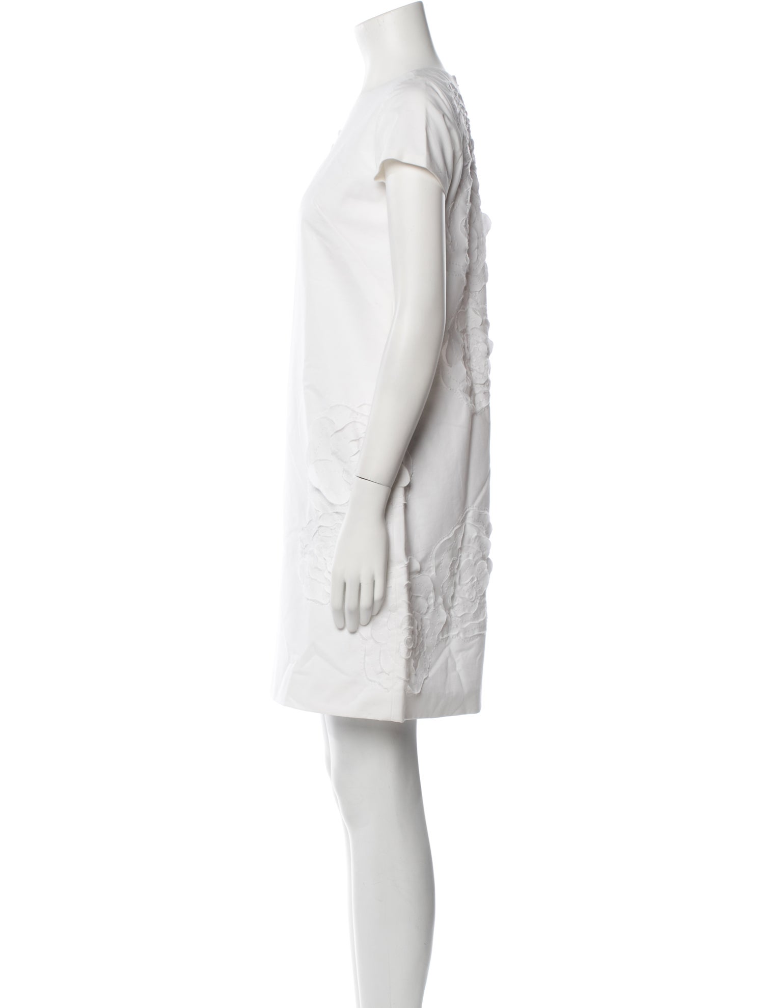 Lafayette 148 Bateau Neckline Mini Dress