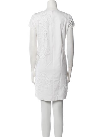 Lafayette 148 Bateau Neckline Mini Dress