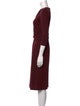 Lafayette 148 V-Neck Midi Length Dress