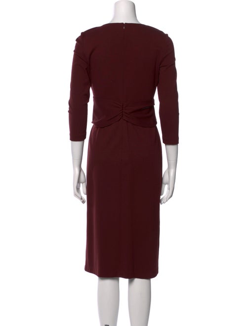 Lafayette 148 V-Neck Midi Length Dress