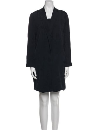 Lafayette 148 Leather Trim Embellishment Dress Set