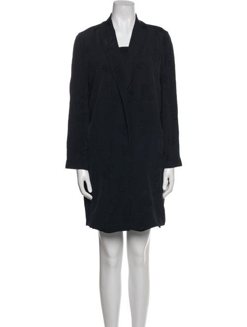 Lafayette 148 Leather Trim Embellishment Dress Set