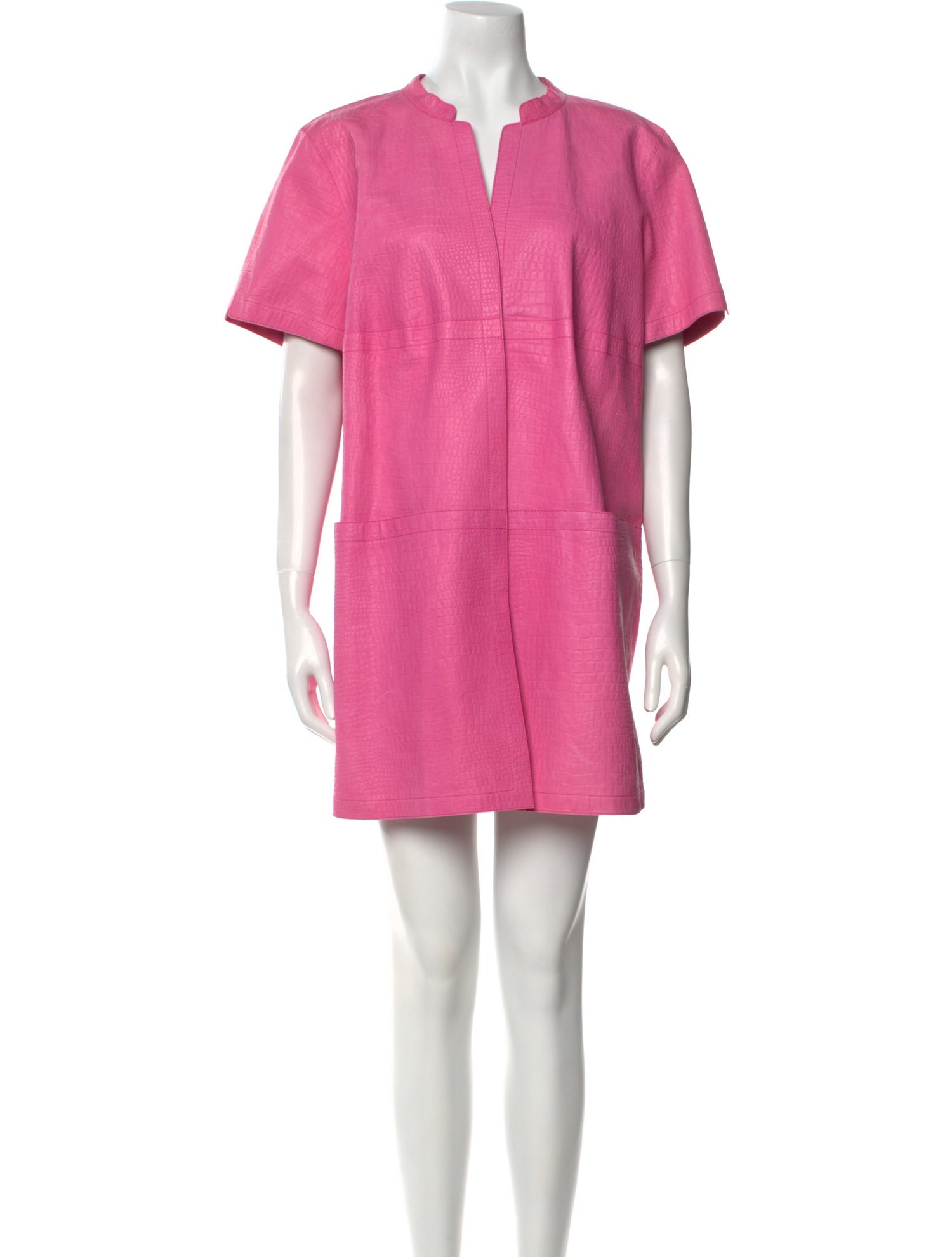 Lafayette 148 Leather Mini Dress