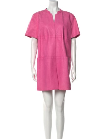 Lafayette 148 Leather Mini Dress