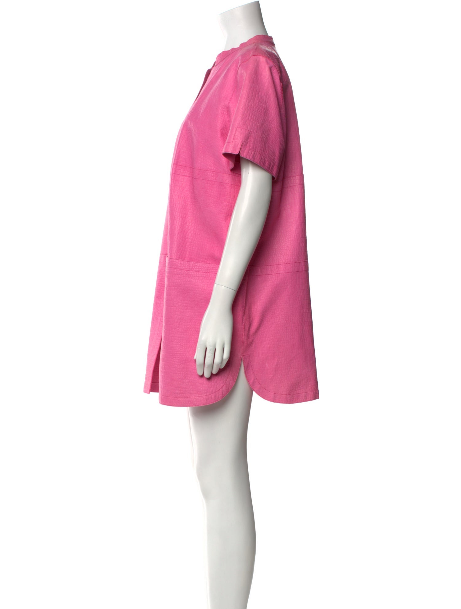 Lafayette 148 Leather Mini Dress